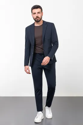 Navy Blue 2-Piece Suit.