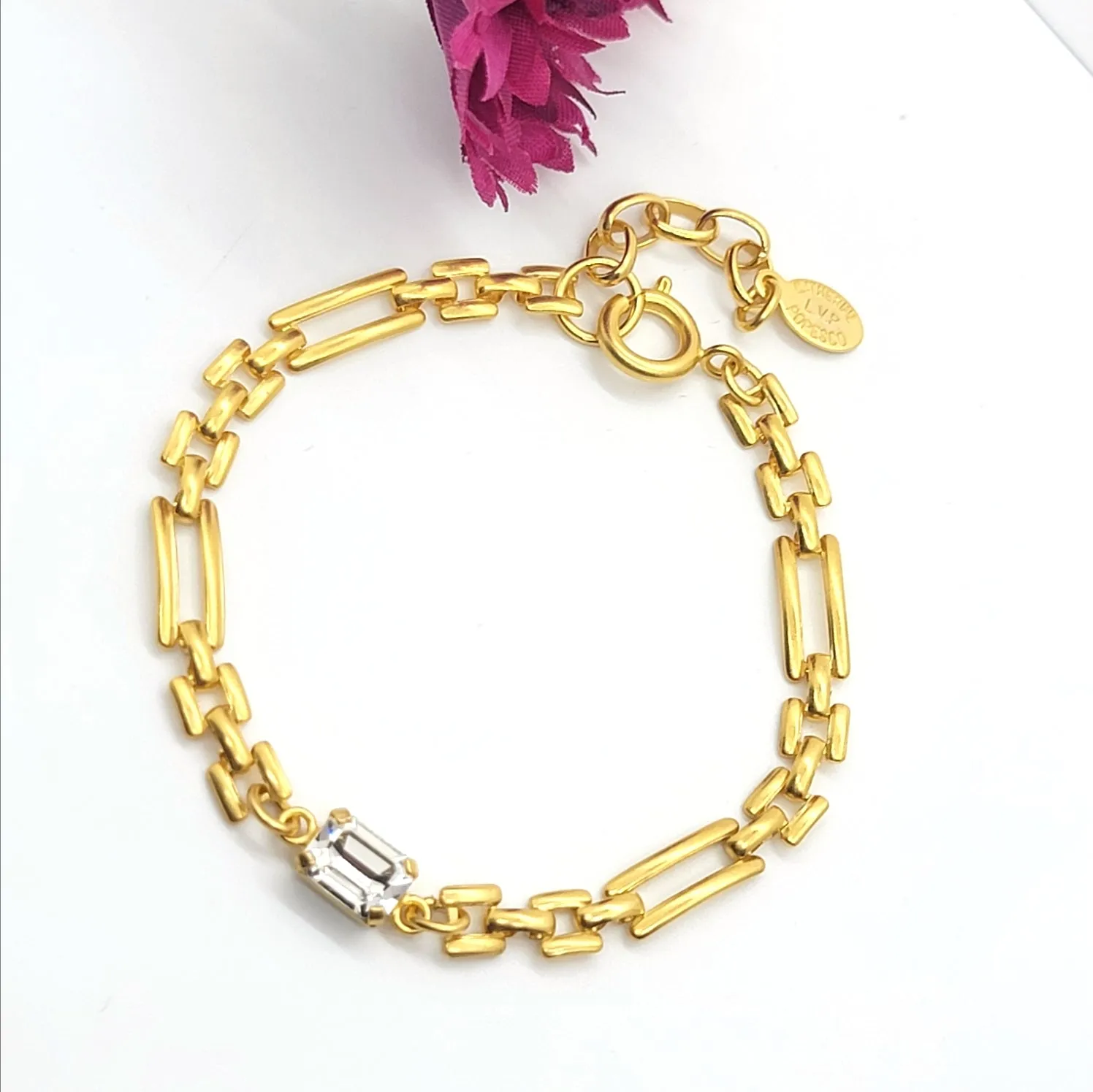 Rectangle Link Chain Bracelet