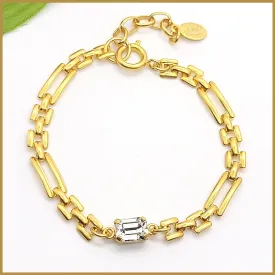 Rectangle Link Chain Bracelet