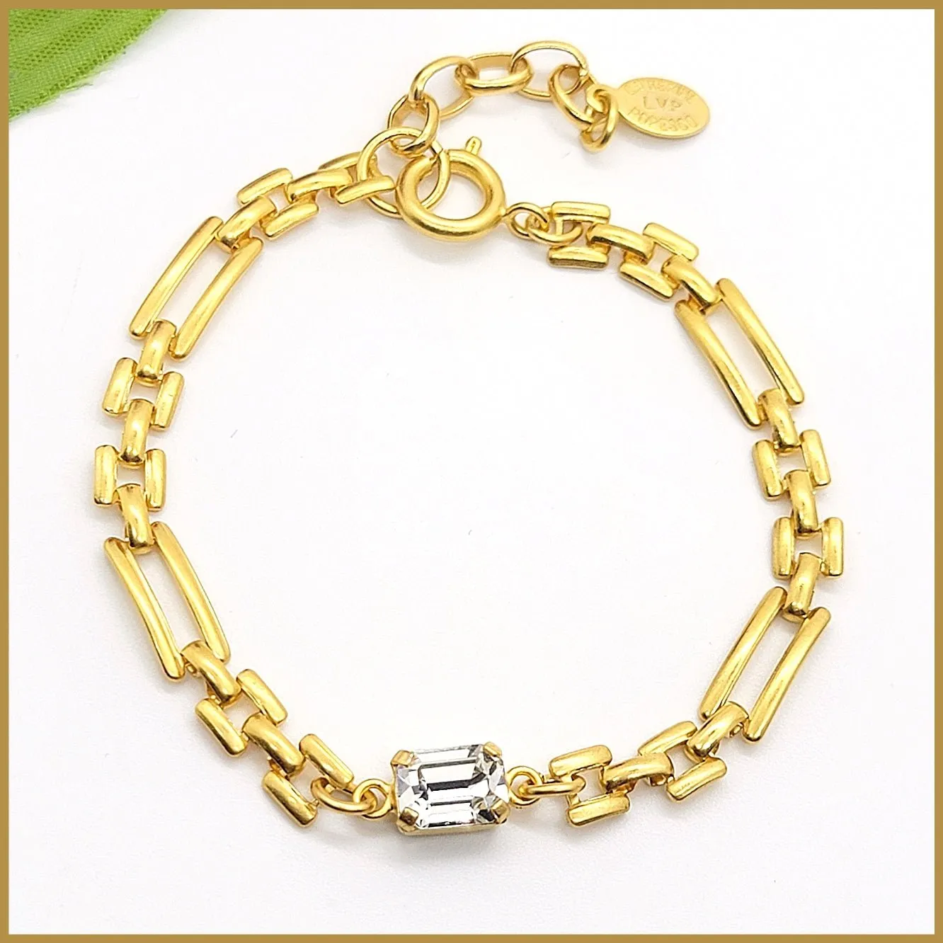 Rectangle Link Chain Bracelet