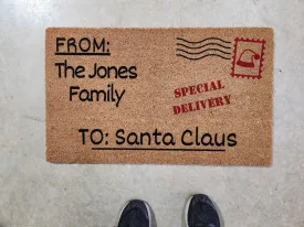 Sale - Jones Family Christmas Doormat